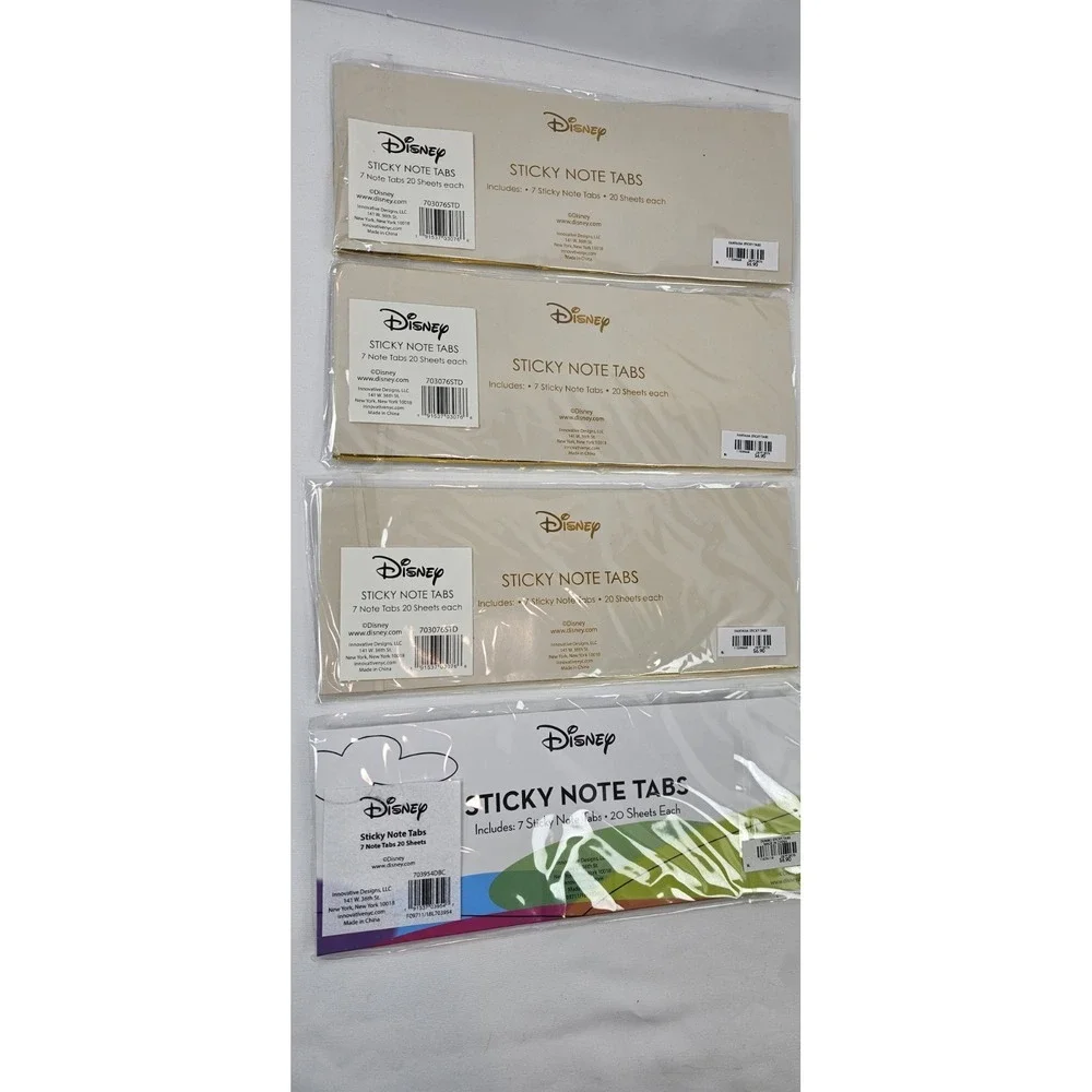 Disney Sticky Note Tabs Lot‎ BoxLunch Mickey Dumbo Fantasia -- New!